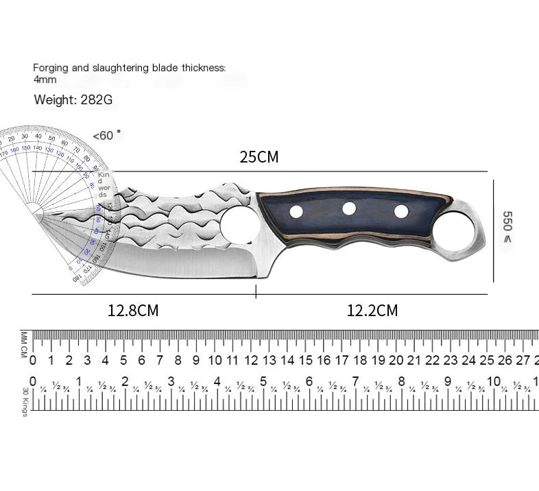 Portable Multi-Functional Outdoor Butcher Knife - Lunqara