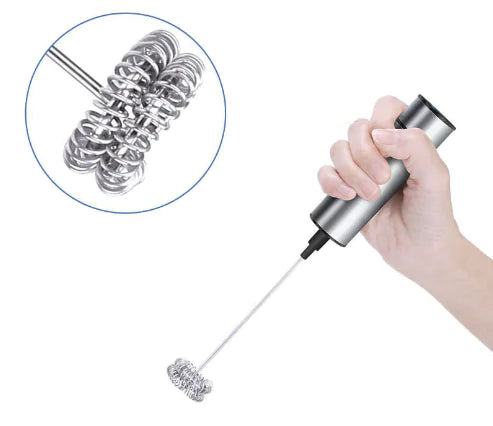 Electric Milk Frother and Handheld Mixer for Kitchen - Lunqara