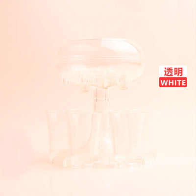 Transparent Wine Decanter Set with 6 Glasses