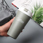 304 Stainless Steel European Straw Coffee Cup Travel Mug - Lunqara 