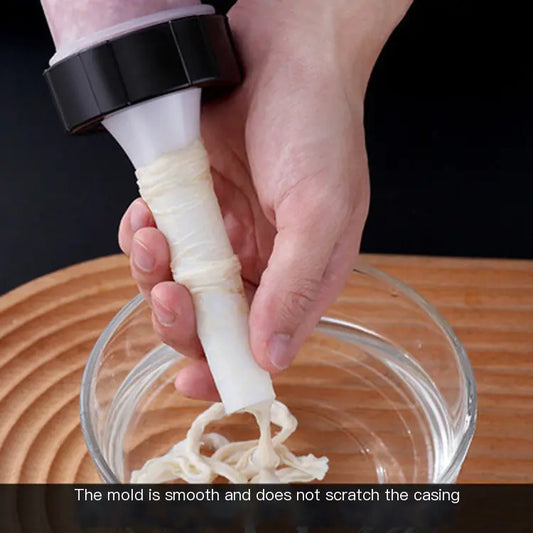 Manual Sausage Stuffer for Home Use and Crafting - Lunqara 