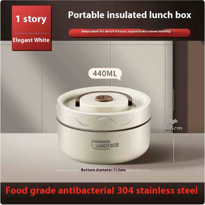 Extra-Long Insulated Stainless Steel Lunch Box