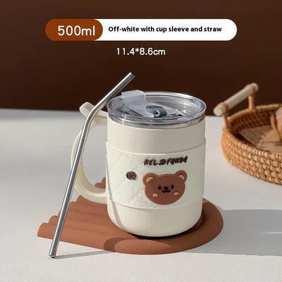 304 Stainless Steel Double - Layer Mug - Lunqara