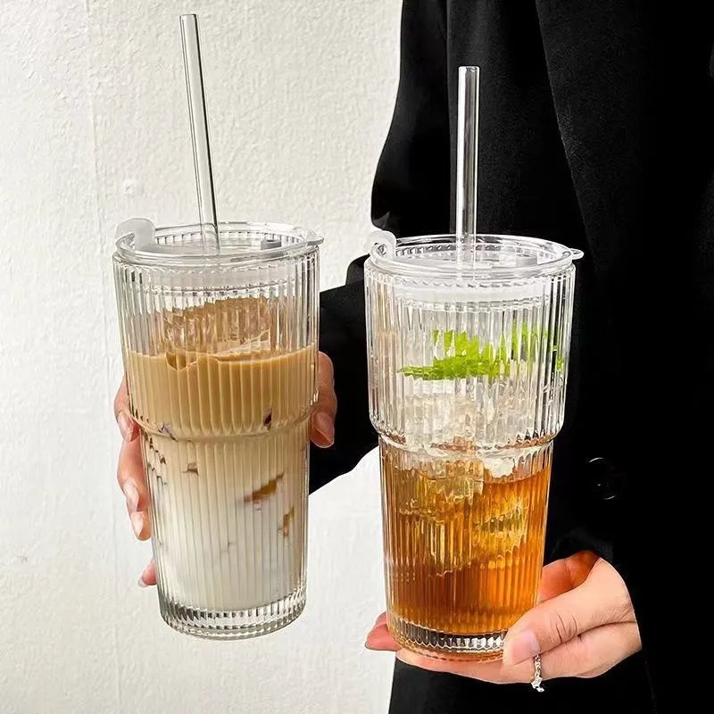 Nordic Coffee Cup With Lid And Straw