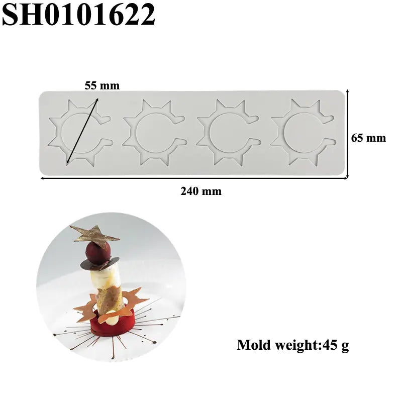 Silicone Leaf-Shaped Platter Molds for Desserts - Lunqara 