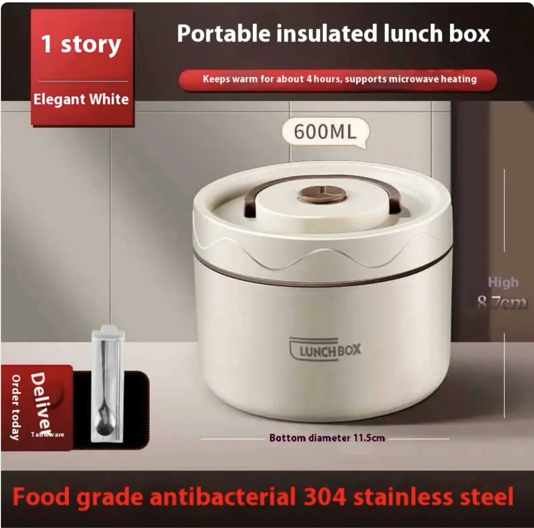 Extra-Long Insulated Stainless Steel Lunch Box