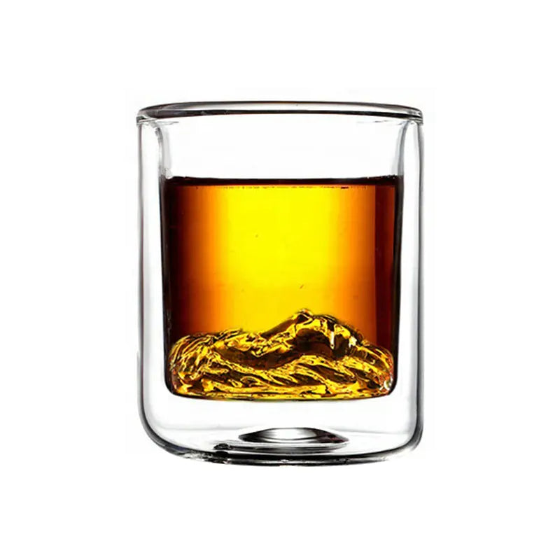 Creative Double-Layer Borosilicate Glass Mug - Lunqara 