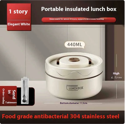 Extra-Long Insulated Stainless Steel Lunch Box