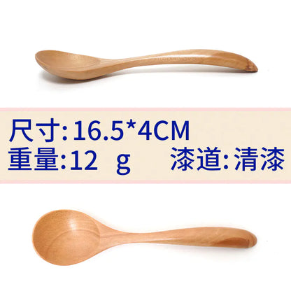 Japanese Wooden Mixing Spoon Set for Honey and Coffee - Lunqara 