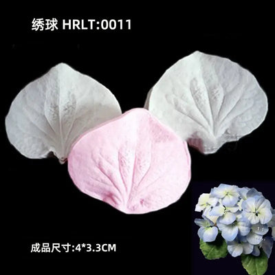 3D Silicone Molds for Leaf and Petal Decorations