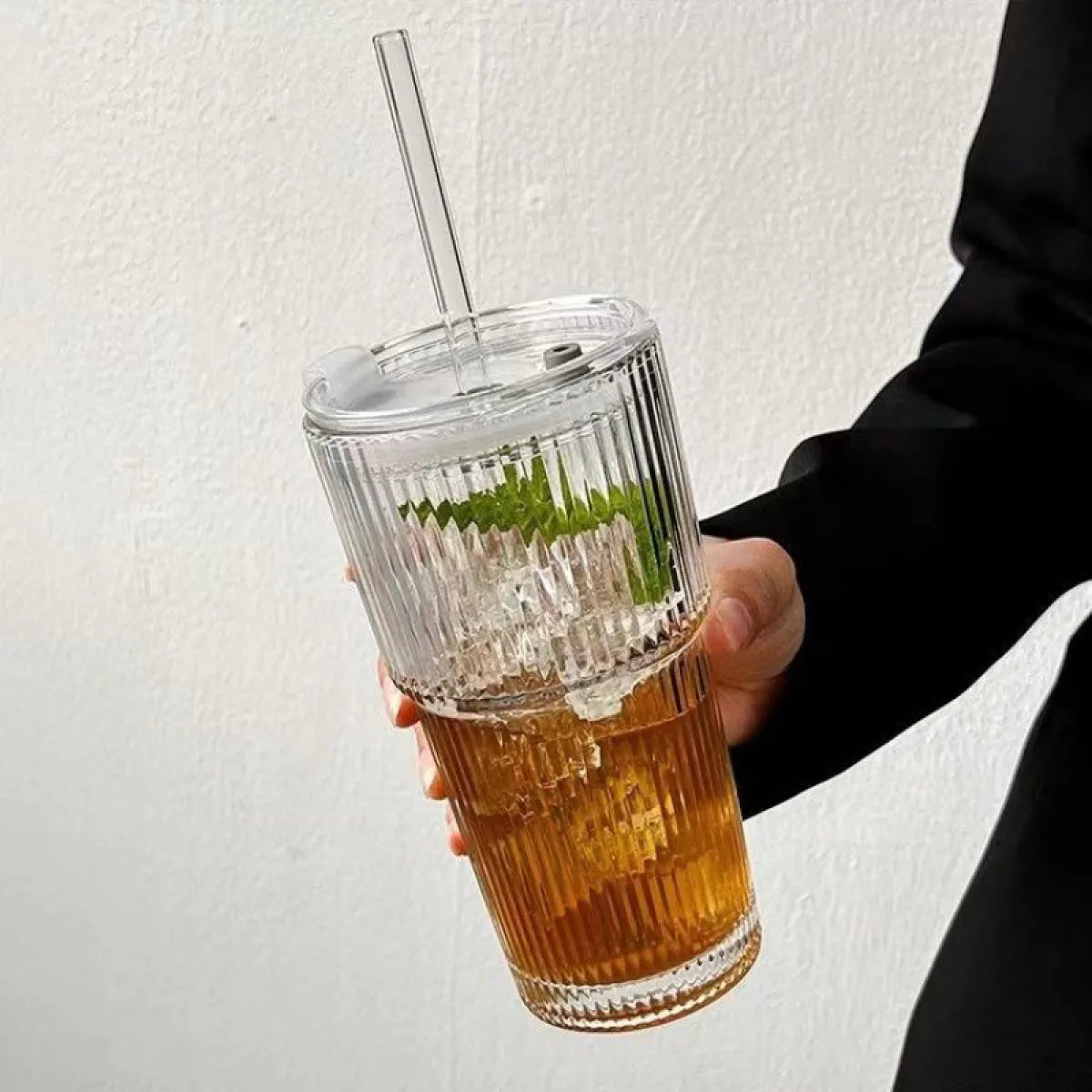 Nordic Coffee Cup With Lid And Straw