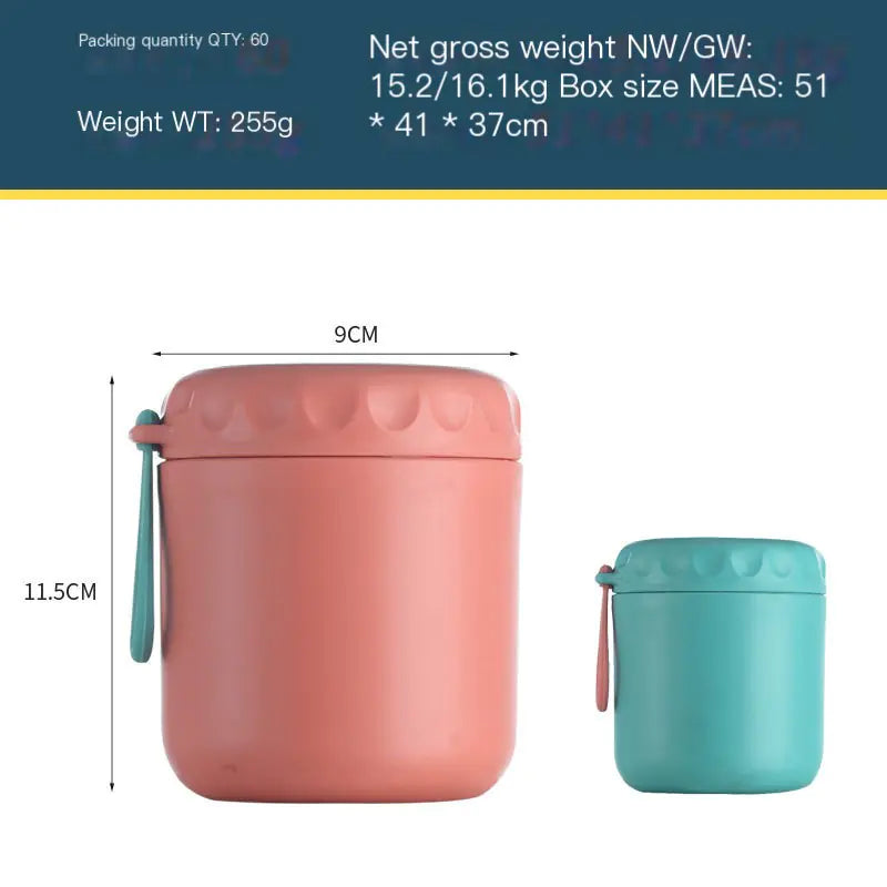 304 Stainless Steel Breakfast Soup Cup for Lunchbox