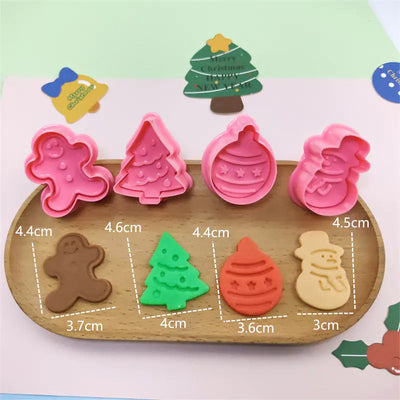 Christmas Plastic Cookie Cutter for DIY Baking Decor