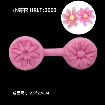 3D Silicone Molds for Leaf and Petal Decorations