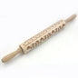Christmas Reindeer Printed Wooden Rolling Pin with Laser Engraving