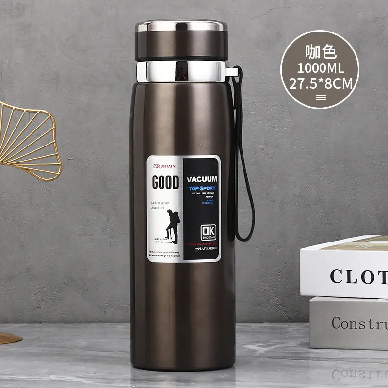 Stainless Steel Insulated Tea Cup 1000ml for Outdoors - Lunqara 