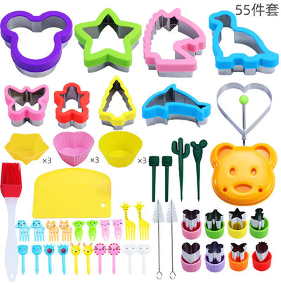 Cross-Border Pocket Sandwich Set with Cartoon Cutters