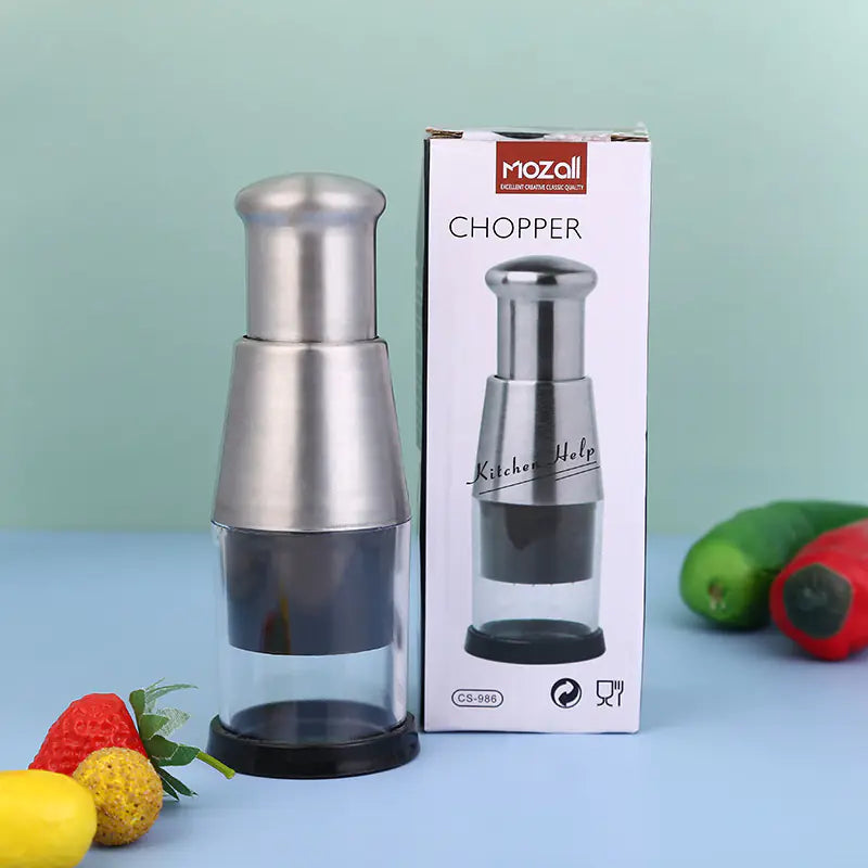 304 Stainless Steel Garlic Press and Slicer for Kitchen - Lunqara 