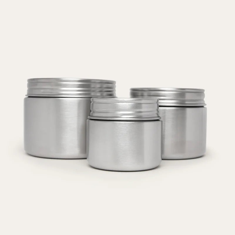 304 Stainless Steel Sealed Storage Jar Portable Tea Coffee Beans Container Small - Lunqara