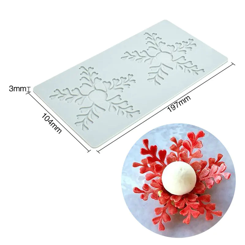 Silicone Mold for Petal Leaf Geometric Baking Decor - Lunqara 