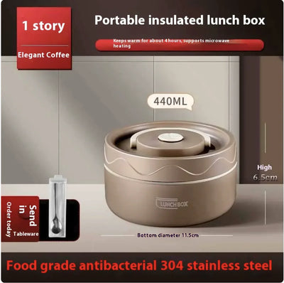 Extra-Long Insulated Stainless Steel Lunch Box
