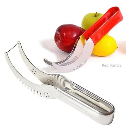 Lunqara RED/STELL Watermelon or any Melon Slicer and Cake With Mellon Baller And Fruit Carver - Lunqara