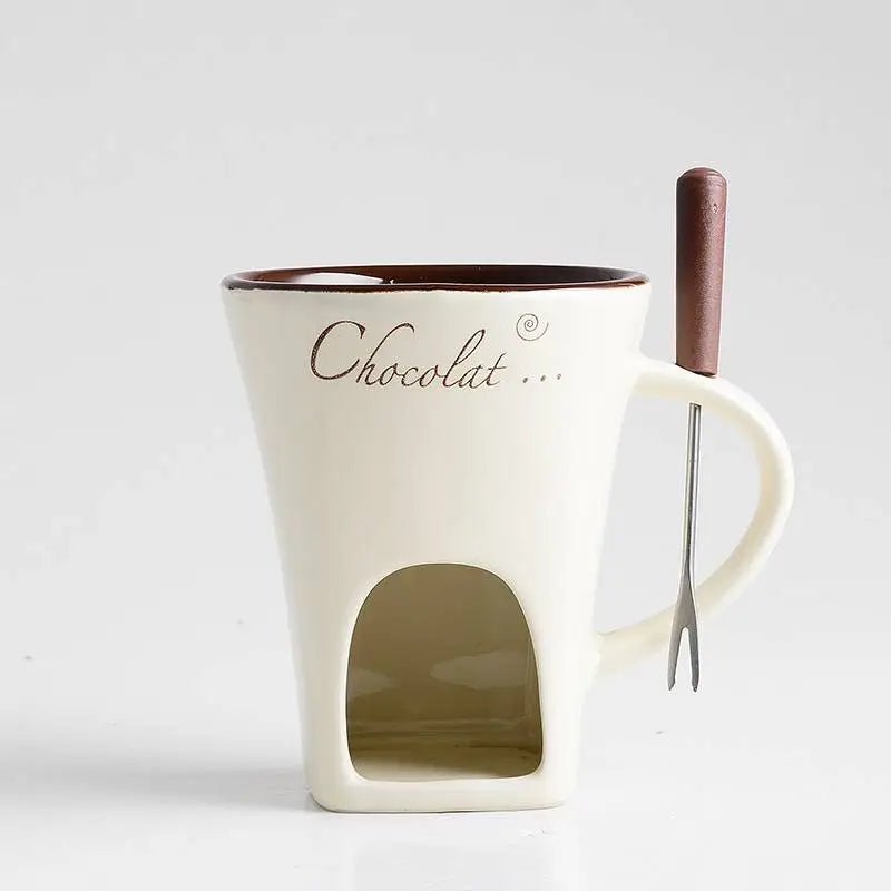 Fondue Mug Set – Mini Personal Fondue Pots - Lunqara