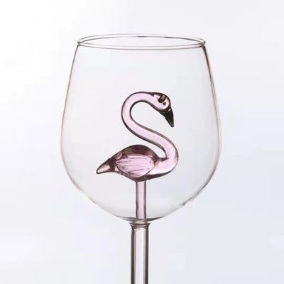Creative Shark High Wine Glass with Octopus Design