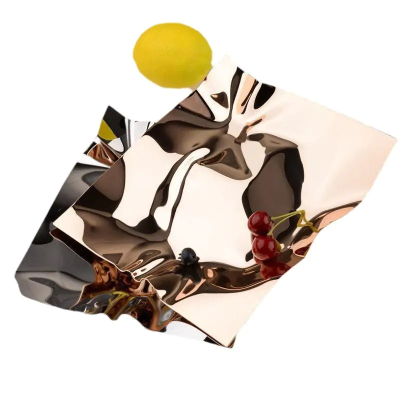Nordic Style Stainless Steel Irregular Fruit Bowl