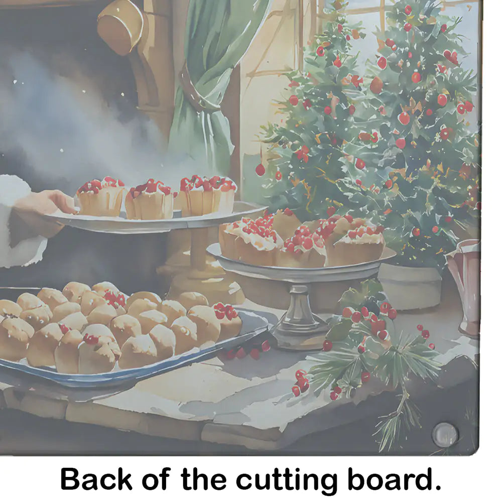 Cookies with Santa Claus Glass Cutting Board - Lunqara 