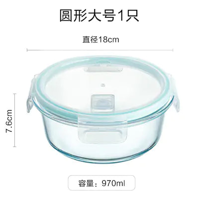 Large Glass Meal Prep Containers with Lids Set