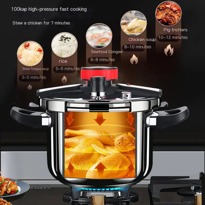 304 Stainless Steel High-Pressure Cooker for Kitchen Use