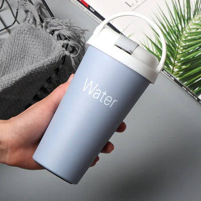 304 Stainless Steel European Straw Coffee Cup Travel Mug - Lunqara 