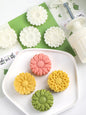 Daisy Mooncake Mold and Press for Home Baking - Lunqara 