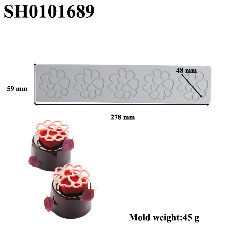 Silicone Leaf-Shaped Platter Molds for Desserts - Lunqara 