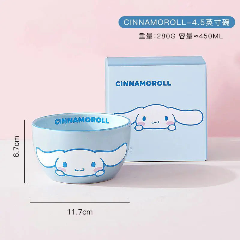 Sanrio Ceramic Dish Set for Home Use (Cute & Stylish)