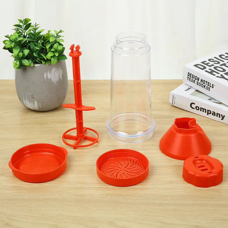 New Handheld Plastic Flour Sifter Mixing Cup Tool - Lunqara 