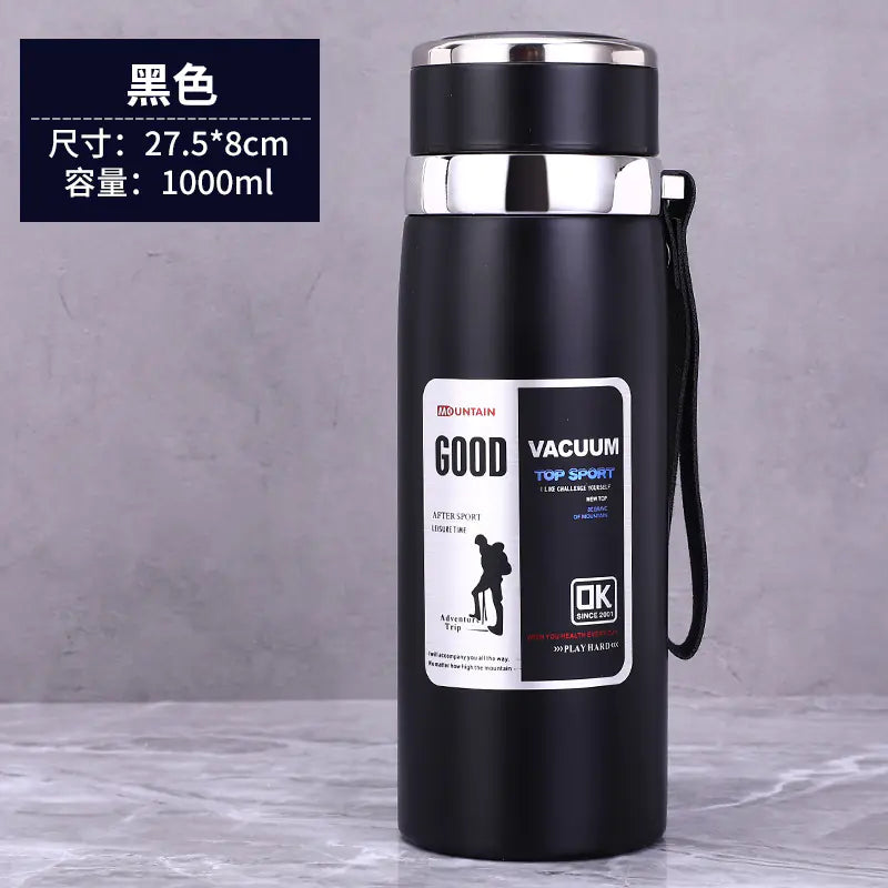 Stainless Steel Insulated Tea Cup 1000ml for Outdoors - Lunqara 