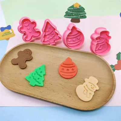 Christmas Plastic Cookie Cutter for DIY Baking Decor