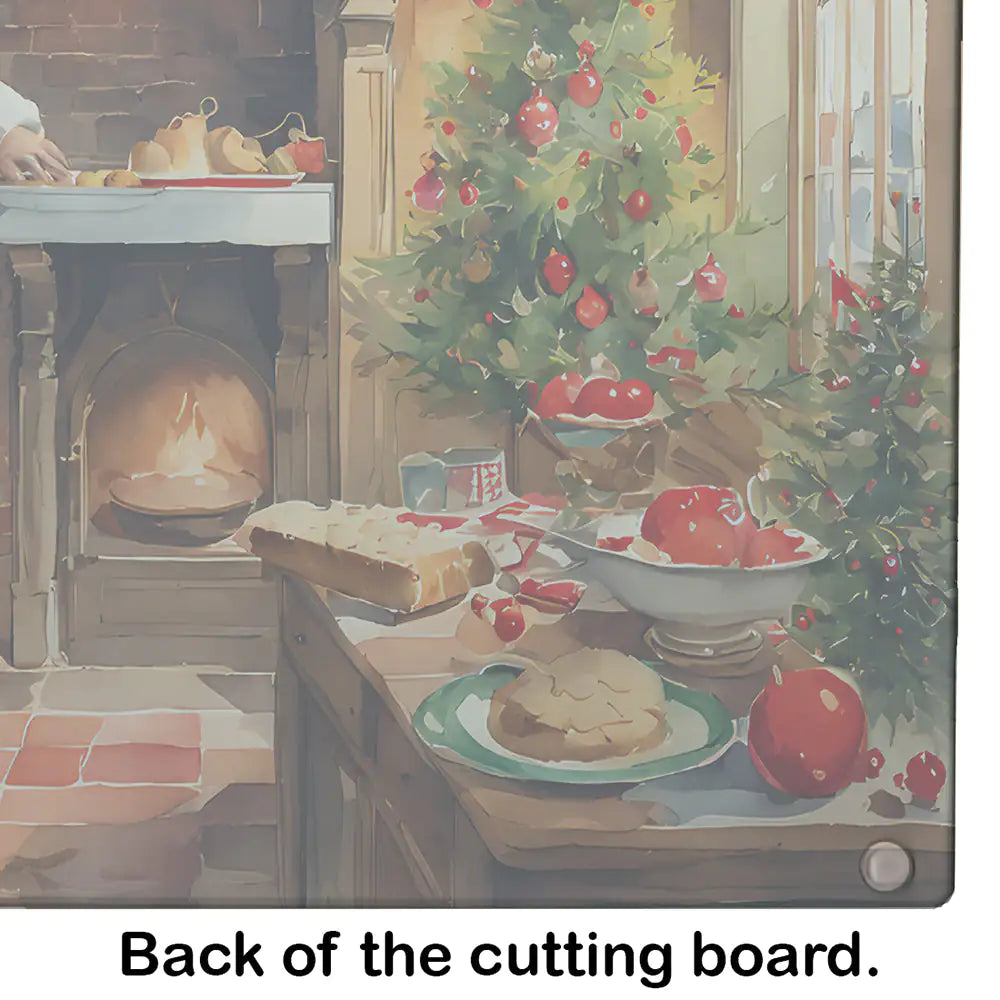 Cookies with Santa Claus Glass Cutting Board - Lunqara 