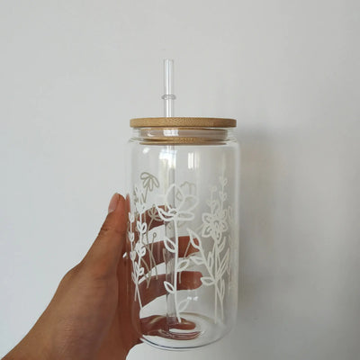 16oz High Borosilicate Glass Beer and Cola Cup - Lunqara 