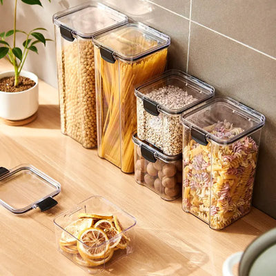 Food - Grade Plastic Sealing Jar for Snacks and Storage - Lunqara