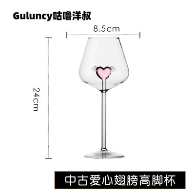 Luxury Crystal Wine Glass Set with Decanter and Goblets
