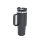 40oz Stainless Steel Travel Mug with Straw & Handle - Lunqara 