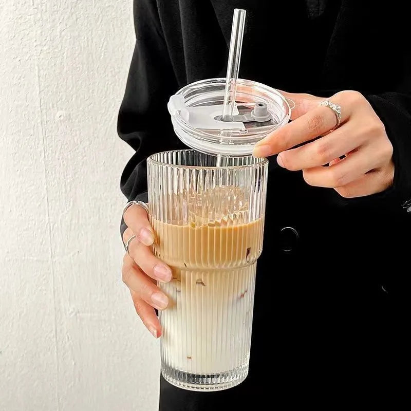Nordic Coffee Cup With Lid And Straw