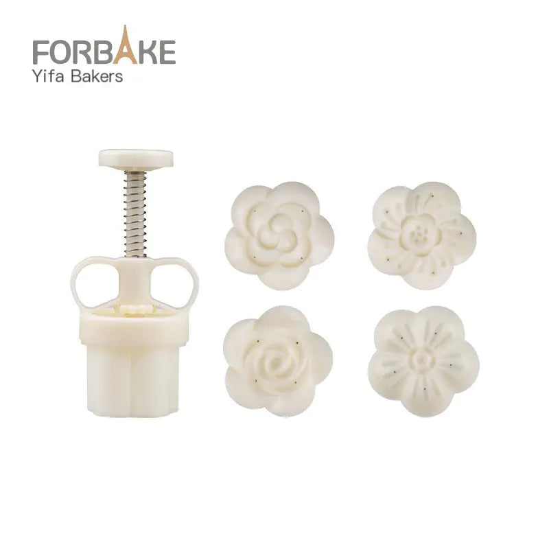 Mid-Autumn Festival Rabbit & Cherry Blossom Mooncake Mold - Lunqara 