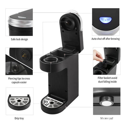 Kitchen Portable Capsule Coffee Machine