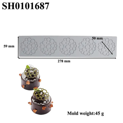 Silicone Leaf-Shaped Platter Molds for Desserts - Lunqara 
