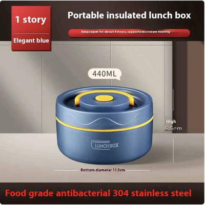 Extra-Long Insulated Stainless Steel Lunch Box