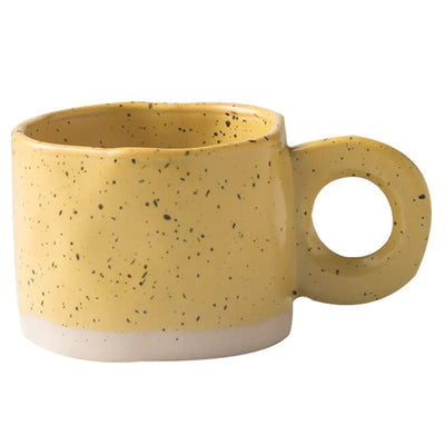 Korean Style Ink Splash Ceramic Mug for Coffee and Tea - Lunqara